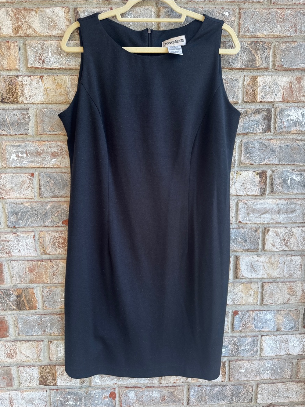 Danny & Nicole Black Sleeveless Midi Sheath Dress